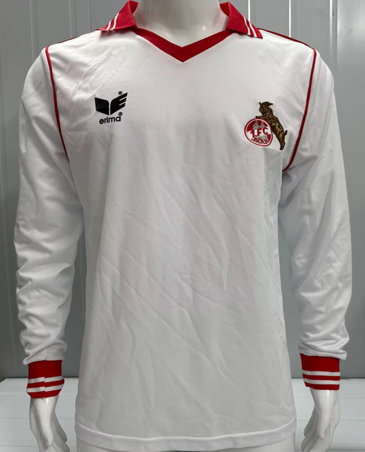 Jersey 1978/1979 1. FC Koln Local Manga larga Versión Fan Retro