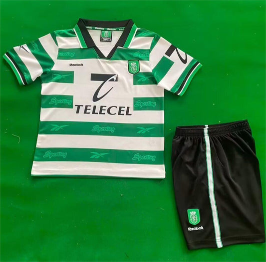 Jersey 1999/2000 Lisbon Local Manga corta Niño Retro