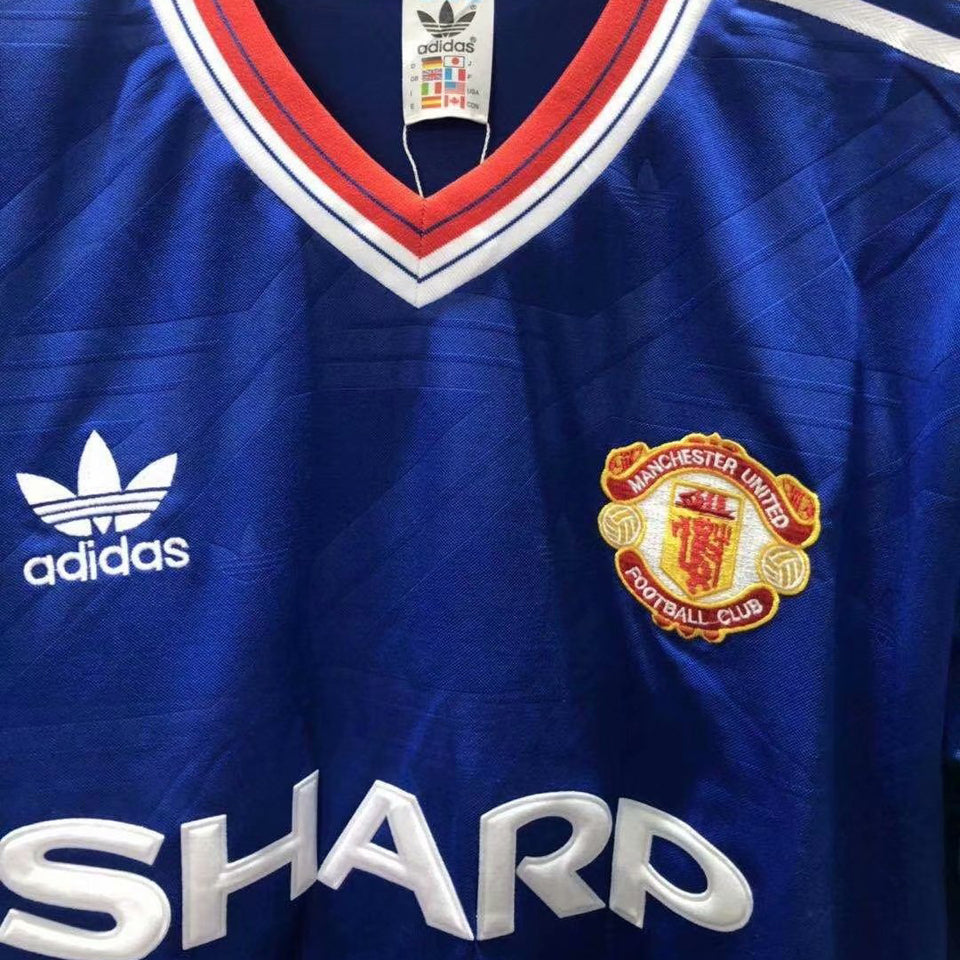 Jersey 1986 Manchester United Visitante Manga corta Versión Fan Retro