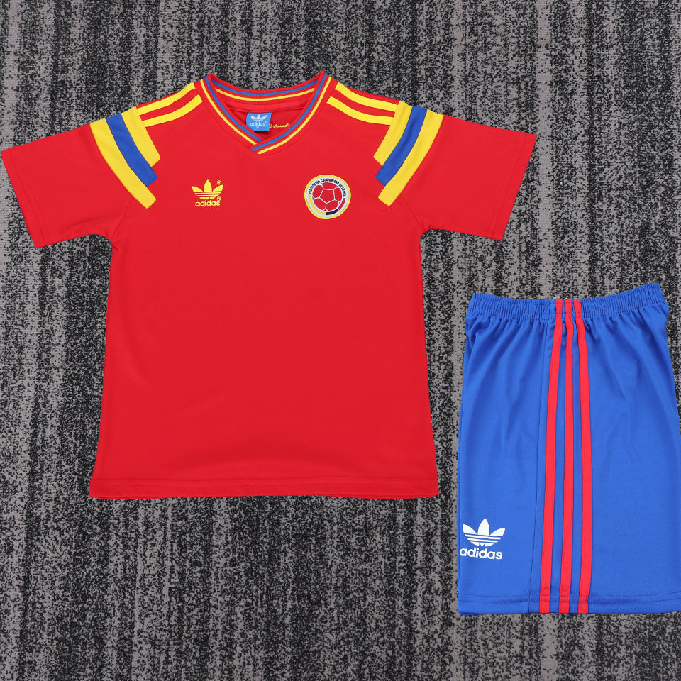 1990 colombia visitante niño selecciones retro