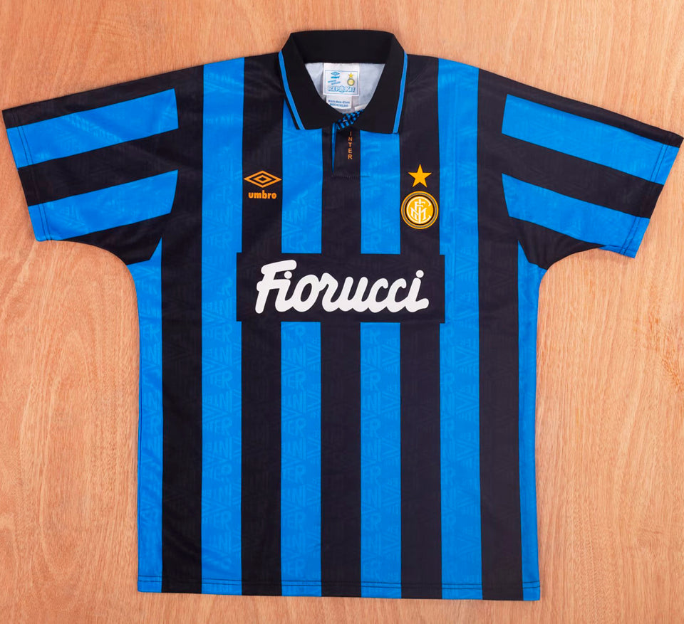 jersey 1992/93 inter milan local manga corta versión fan retro
