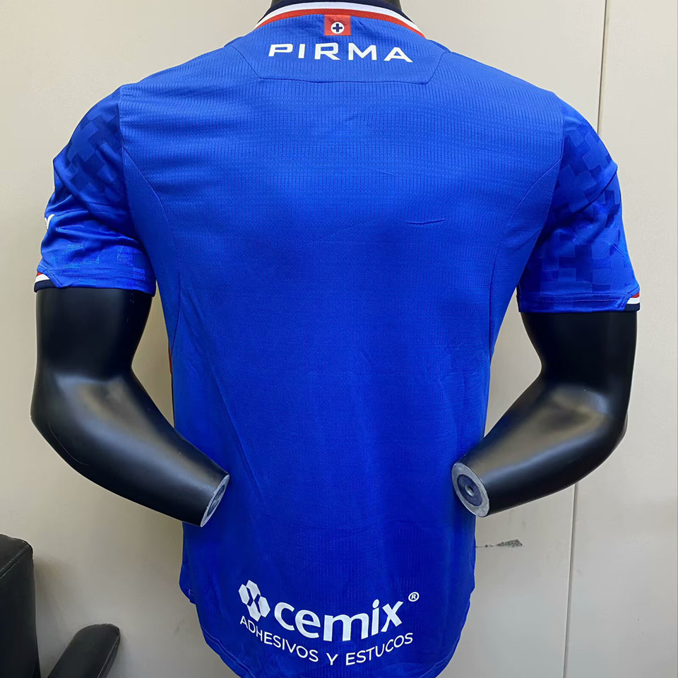 jersey 2025/26 cruz azul local manga corta versión jugador