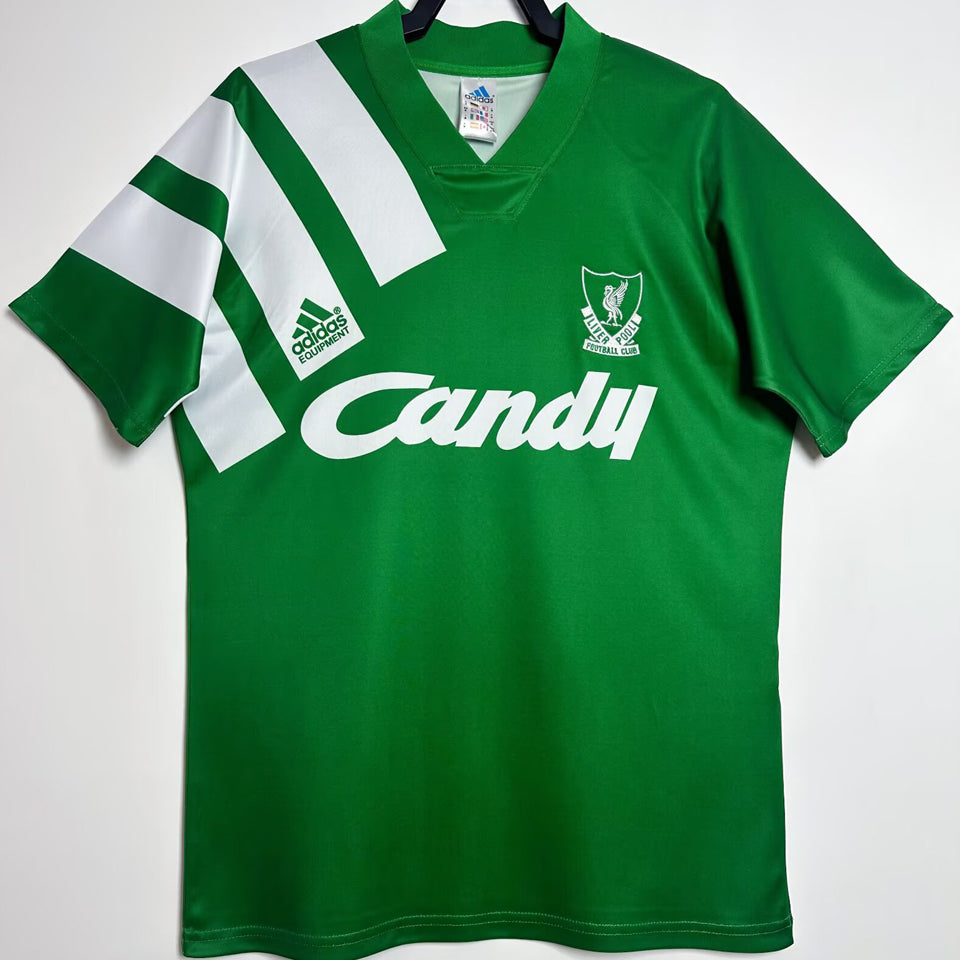 jersey 1991/92 liverpool visitante manga corta versión fan retro