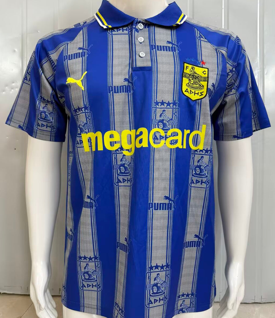 jersey 1998/1999 aris thessaloniki visitante manga corta versión fan retro