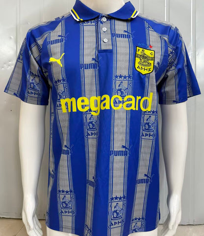 Jersey 1998/1999 Aris Thessaloniki Visitante Manga corta Versión Fan Retro