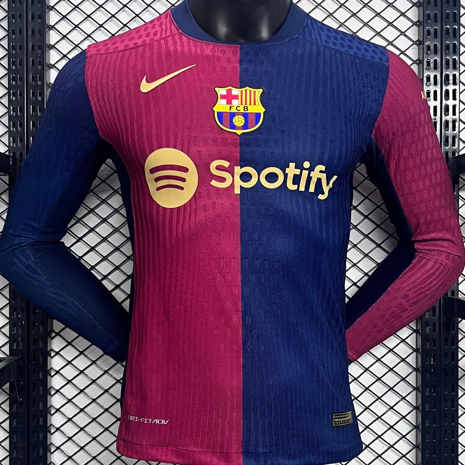 Jersey 2024/25 Barcelona Local Manga larga Versión Jugador