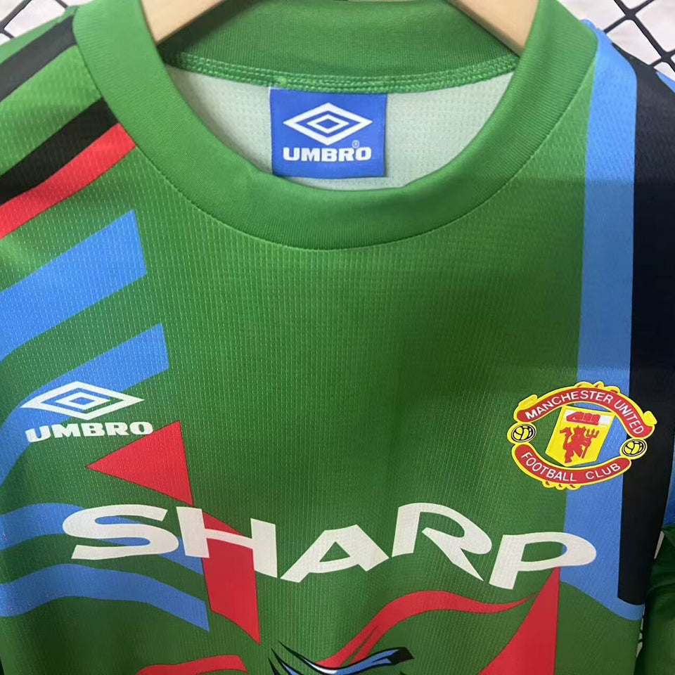jersey 1992/93 manchester united portero manga corta versión fan retro