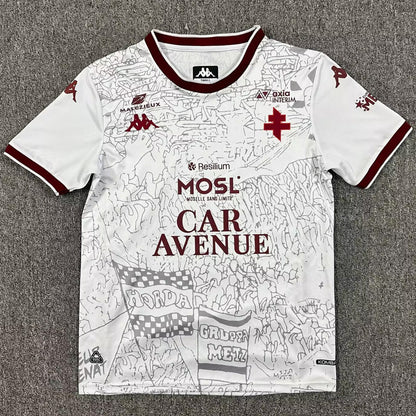 Jersey 2025/26 Metz Visitante Manga corta Versión Fan