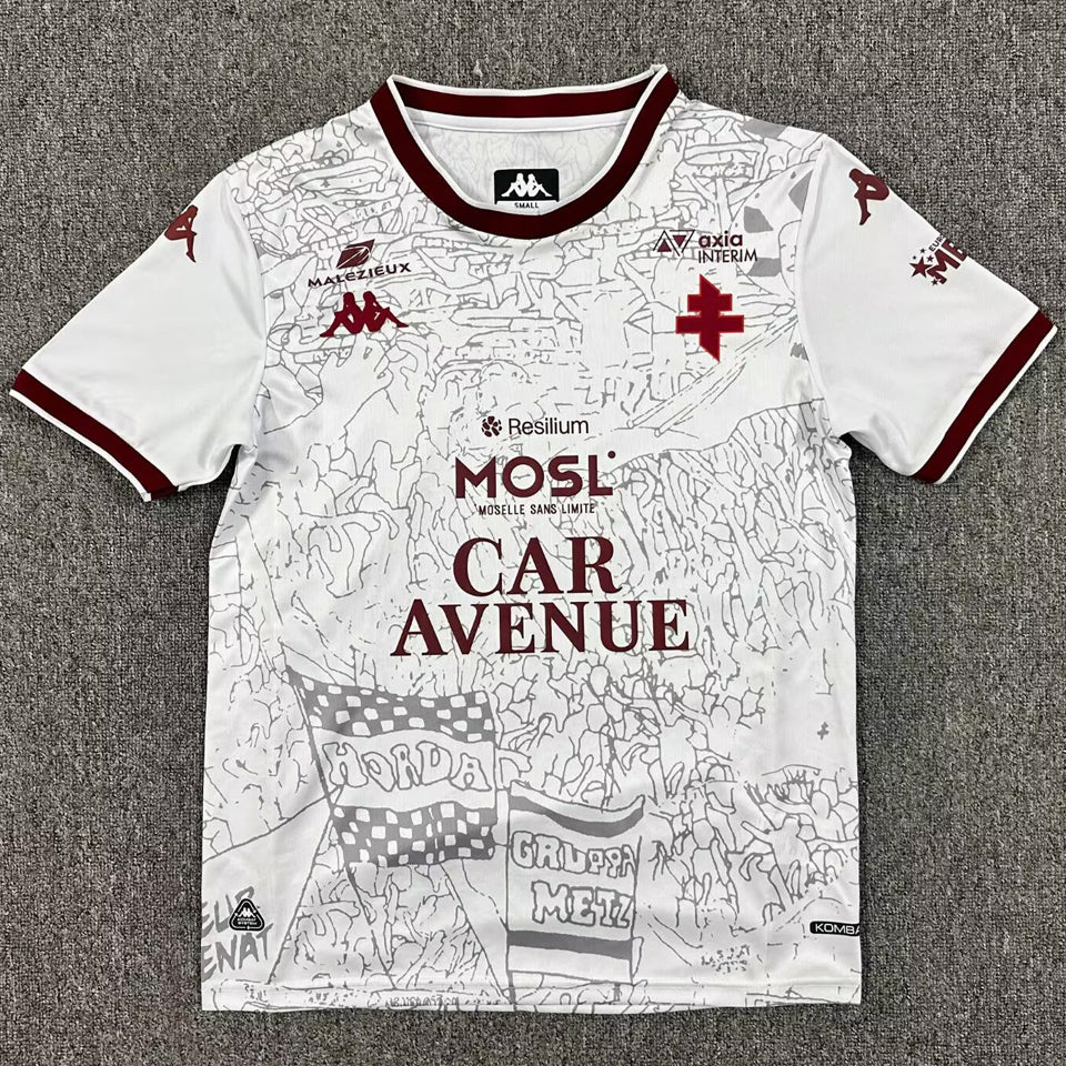 Jersey 2025/26 Metz Visitante Manga corta Versión Fan