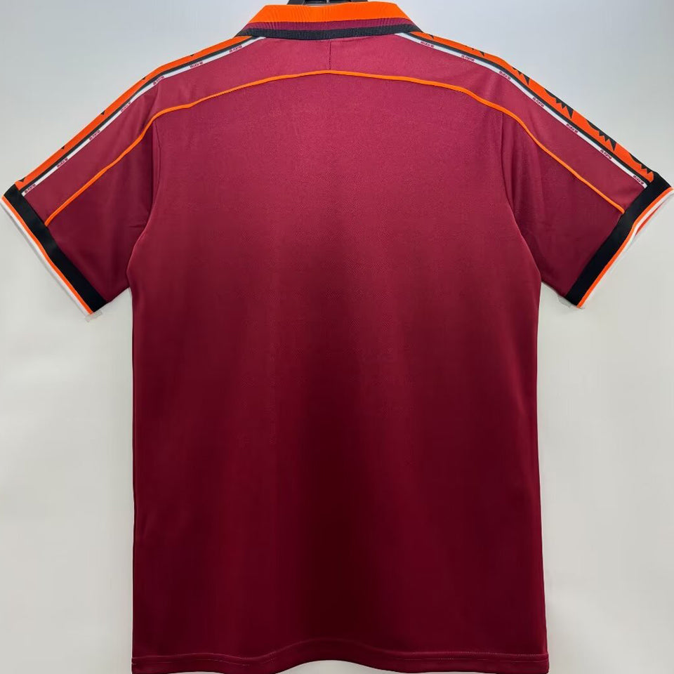 jersey 1998/99 roma local manga corta versión fan retro