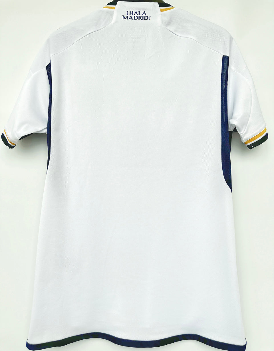 jersey 2023/24 real madrid local manga corta versión fan