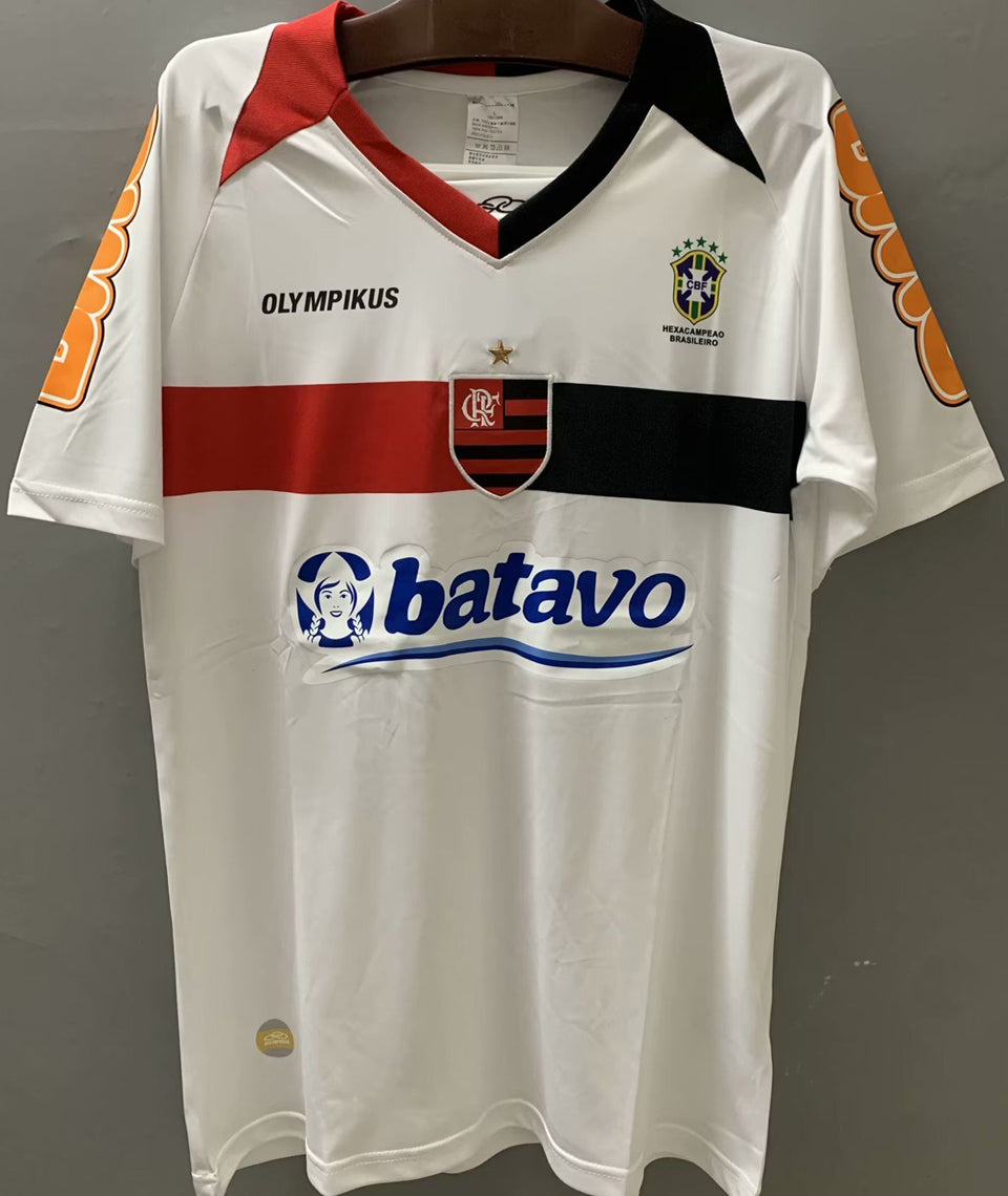 jersey 2010 flamengo visitante manga corta versión fan retro