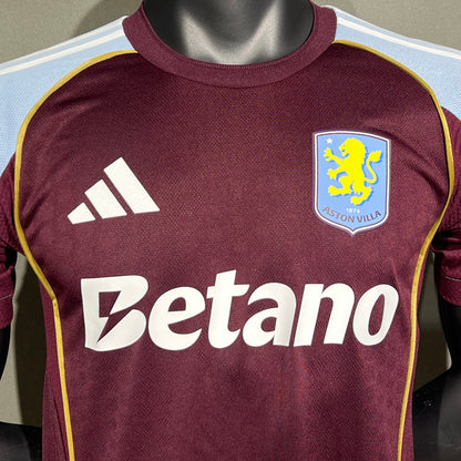 Jersey 2025/26 Aston Villa Local Manga corta Versión Jugador
