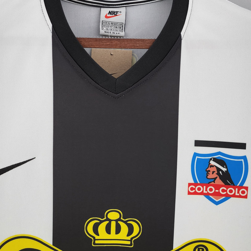 jersey 1999 colo-colo tercero manga corta versión fan retro