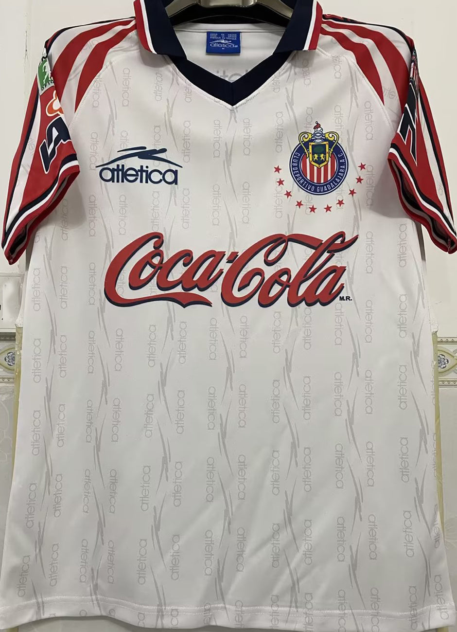 jersey 1998/99 chivas visitante manga corta versión fan retro