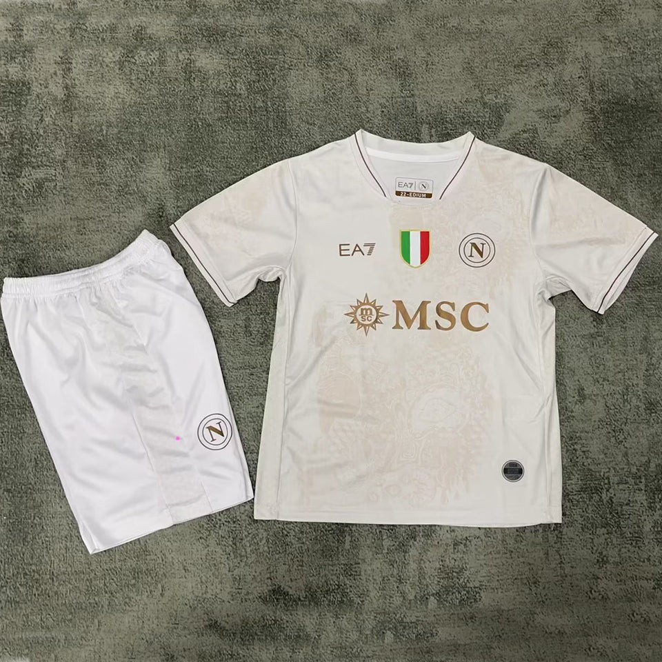 Jersey 2025/26 Napoli Visitante Manga corta Niño