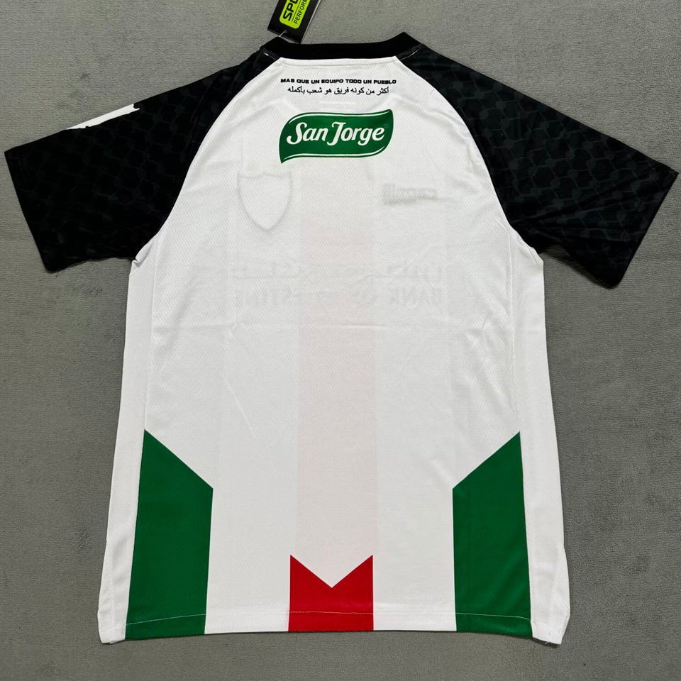 jersey 2025/26 palestino local manga corta versión fan