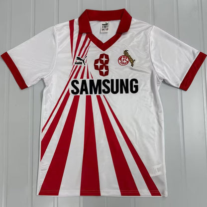 Jersey 1990/1991 1. FC Koln Local Manga corta Versión Fan Retro