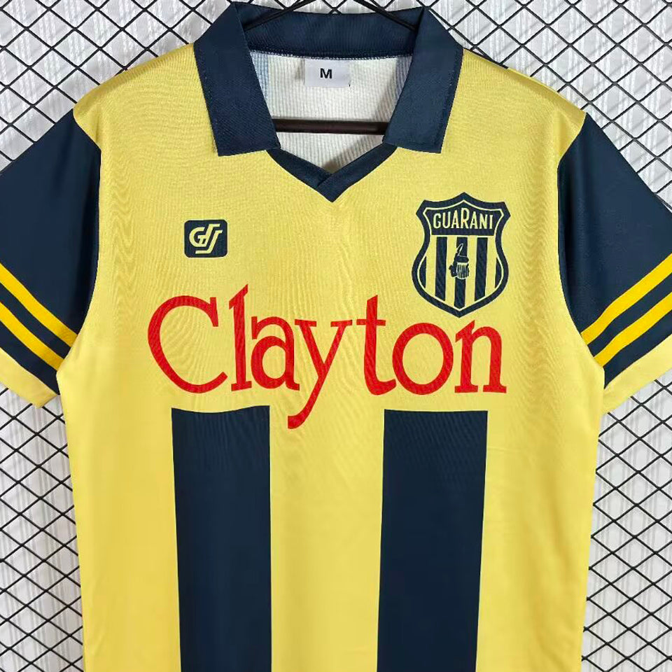 jersey 1986 guarani fc local manga corta versión fan retro