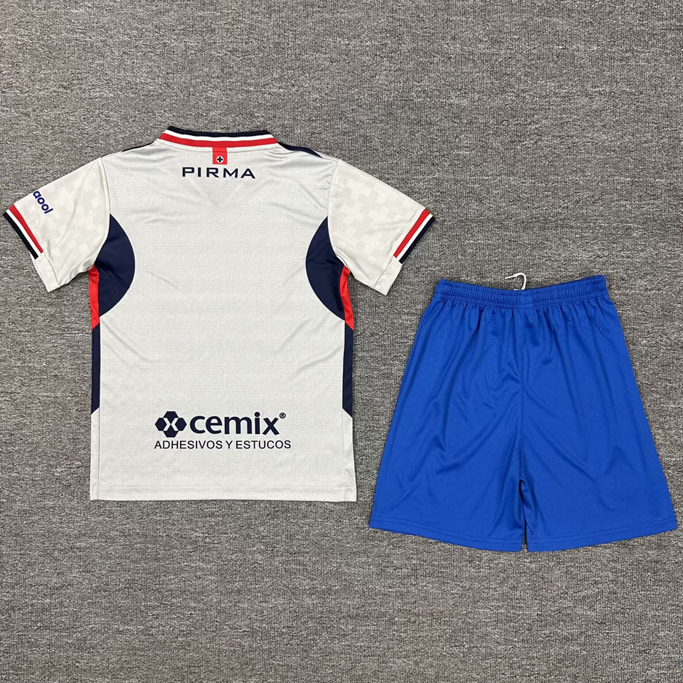Jersey 2025/26 Cruz Azul Visitante Manga corta Niño