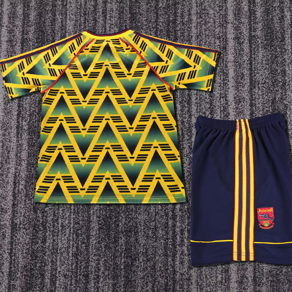 jersey 1991/93 arsenal visitante manga corta niño retro