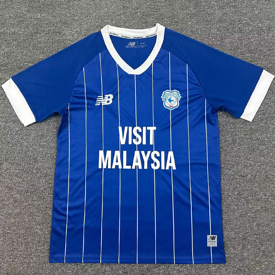 Jersey 2025/26 Cardiff City Local Manga corta Versión Fan