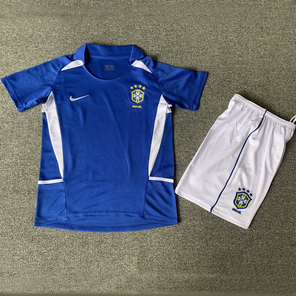 2002 Brasil Visitante Niño Selecciones Retro