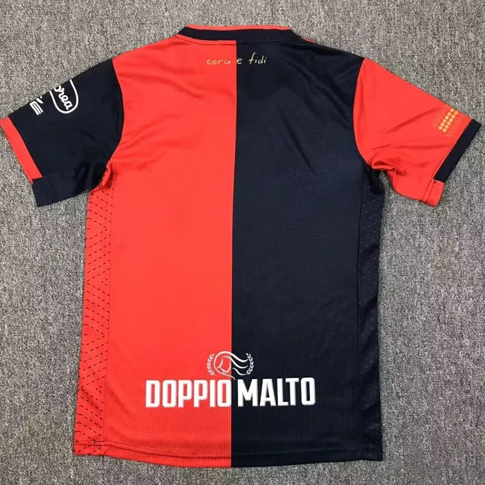 Jersey 2024/25 Cagliari Local Manga corta Versión Fan