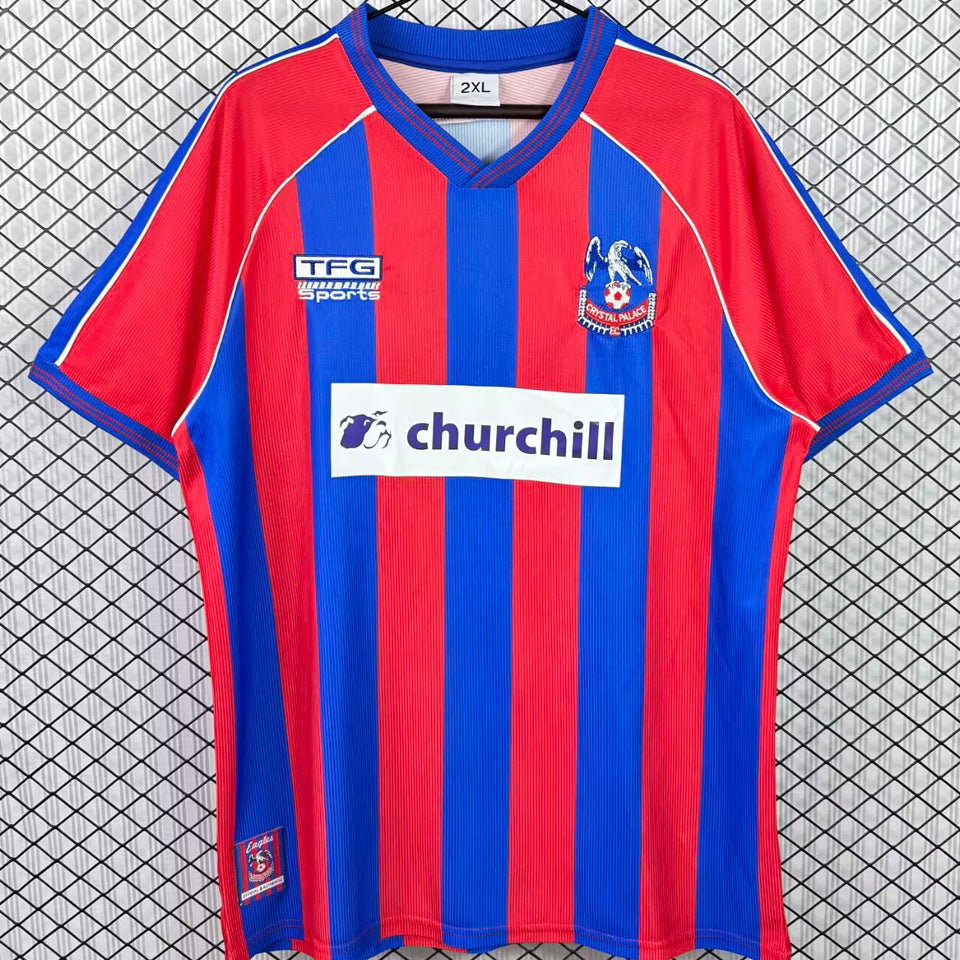 jersey 1999/2000 crystal palace local manga corta versión fan retro
