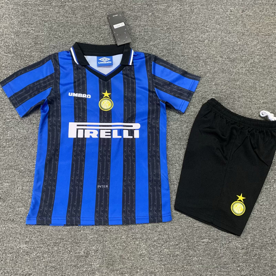 jersey 1997/98 inter milan local manga corta niño retro