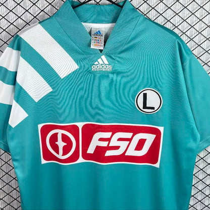 Jersey 1994/1995 Legia Warsaw Local Manga corta Versión Fan