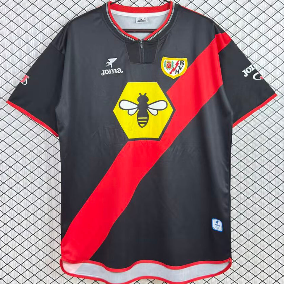 jersey 2001/2002 rayo vallecano visitante manga corta versión fan retro