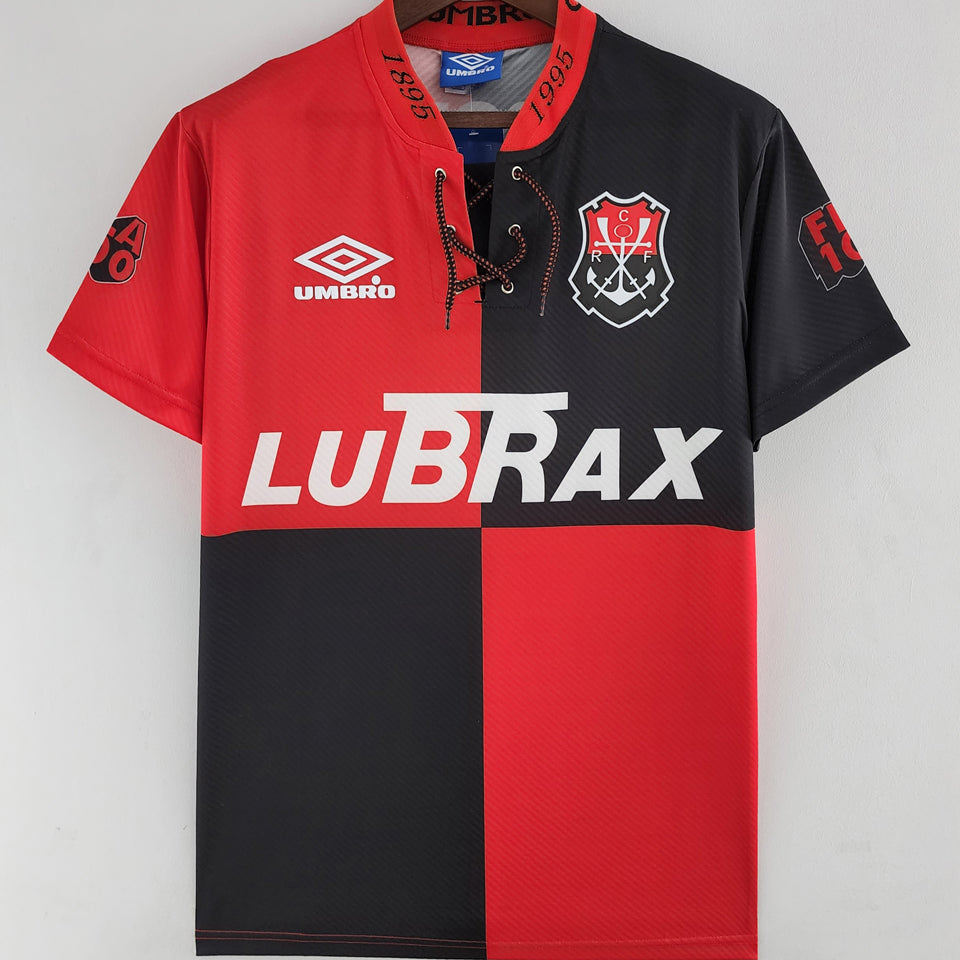 jersey 1994 flamengo local manga corta versión fan retro