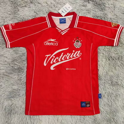 Jersey 1999/2000 Deportivo Toluca Local Manga corta Versión Fan Retro