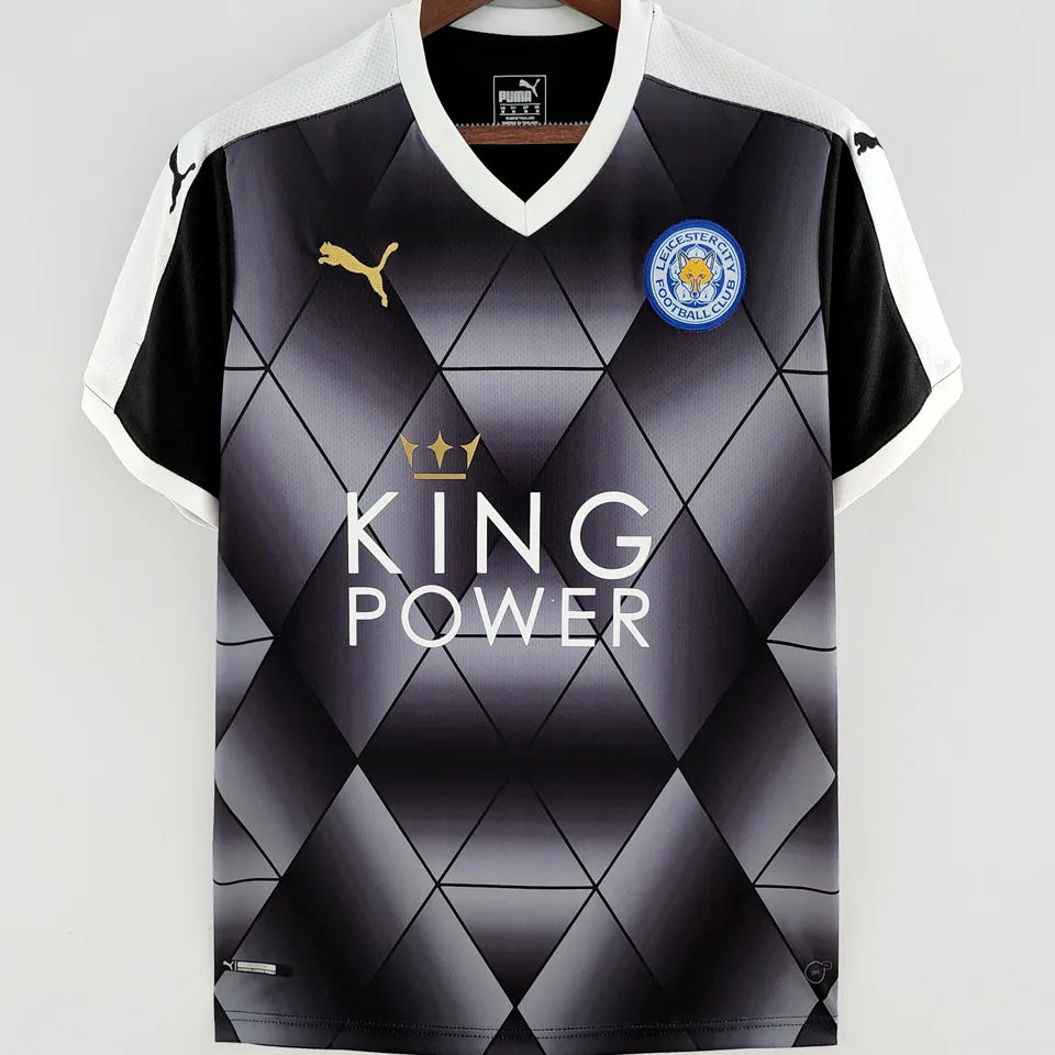 Jersey 2015/16 Leicester City Visitante Manga corta Versión Fan Retro