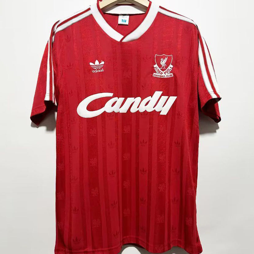 jersey 1988/89 liverpool local manga corta versión fan retro