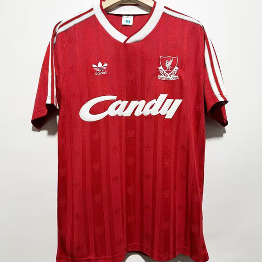 Jersey 1988/89 Liverpool Local Manga corta Versión Fan Retro