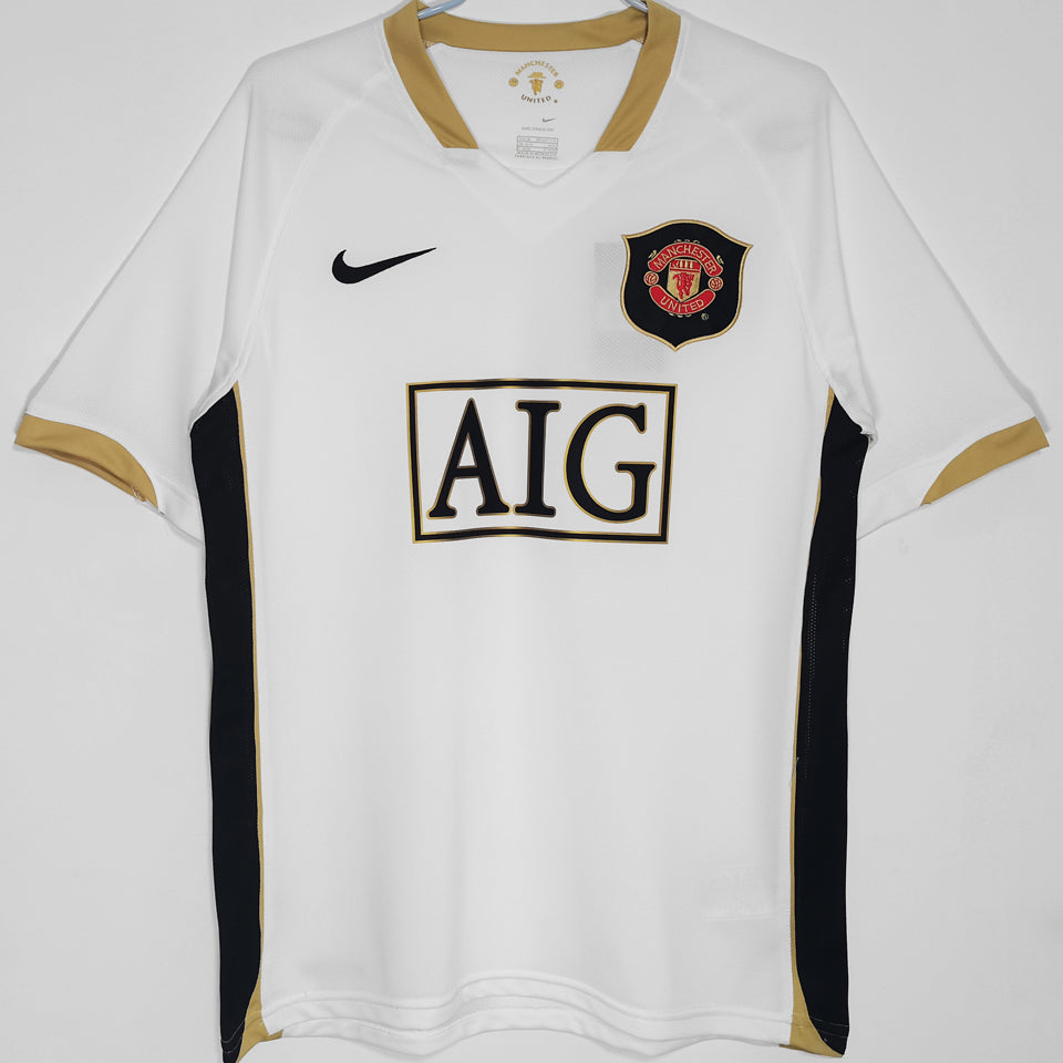 jersey 2006/07 manchester united visitante manga corta versión fan retro
