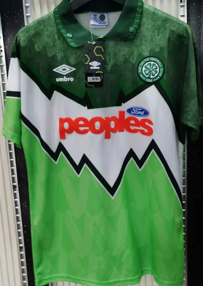 Jersey 1991/92 Celtic Local Manga corta Versión Fan Retro