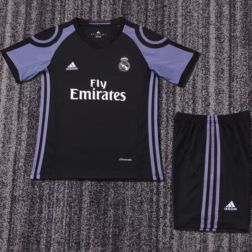 jersey 2016/17 real madrid tercero manga corta niño retro