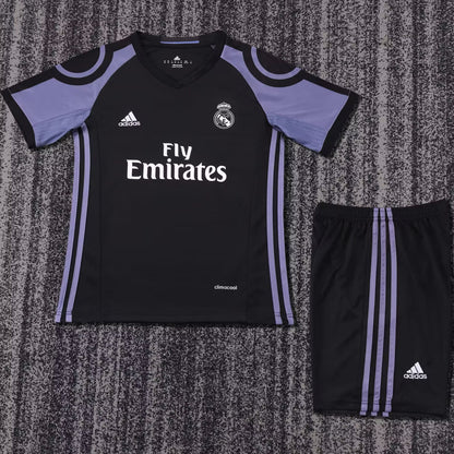 Jersey 2016/17 Real Madrid Tercero Manga corta Niño Retro
