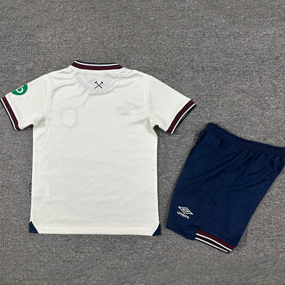 Jersey 2025/26 West Ham Visitante Manga corta Niño