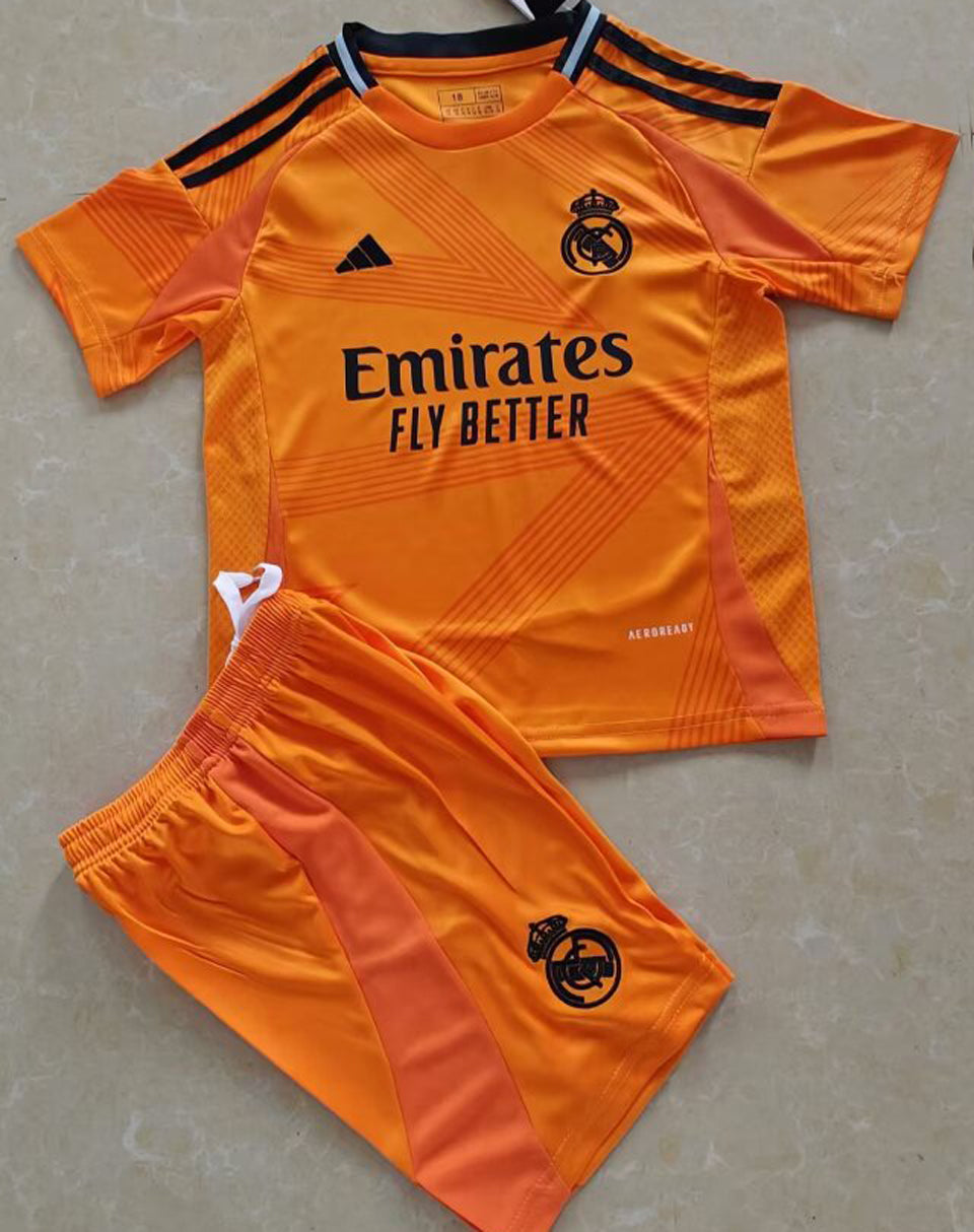 jersey 2024/25 real madrid visitante manga corta niño