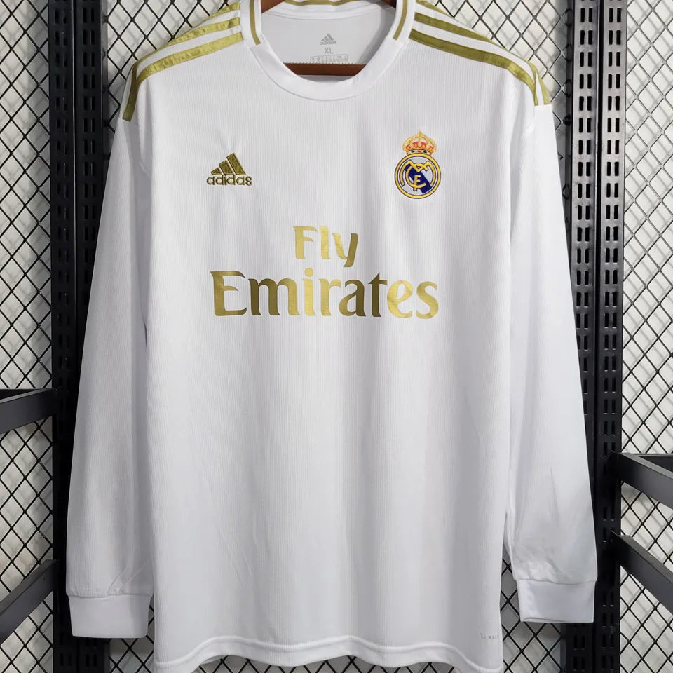 Jersey 2019/20 Real Madrid Local Manga larga Versión Fan Retro