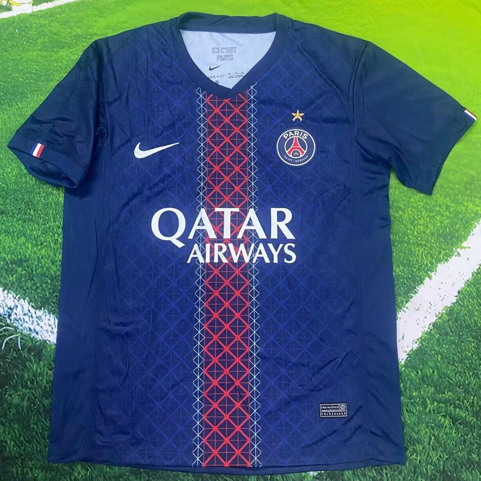 jersey 2025/26 psg local manga corta versión fan