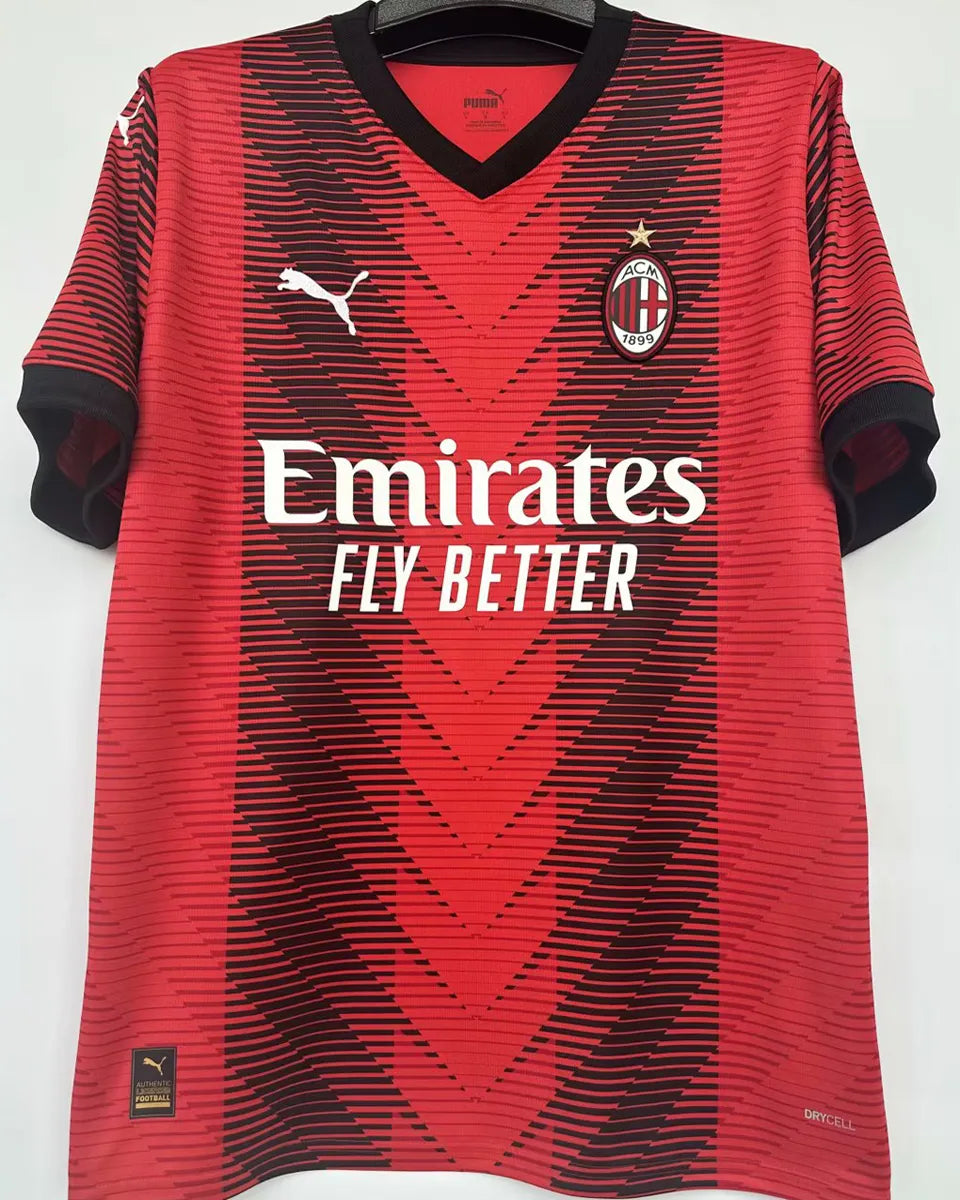 Jersey 2023/24 AC Milan Local Manga corta Versión Fan