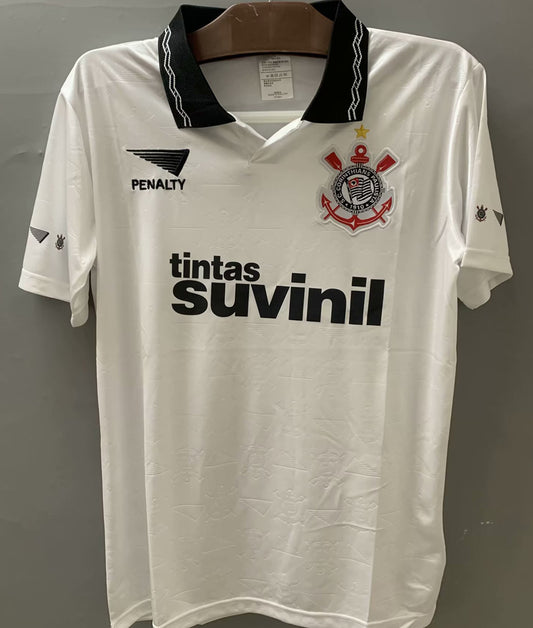 Jersey 1995 Corinthians Local Manga corta Versión Fan Retro