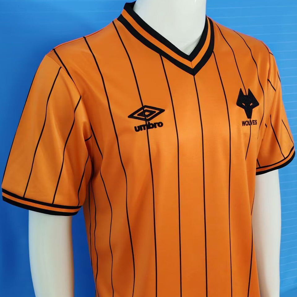 jersey 1985/1986 wolves local manga corta versión fan retro