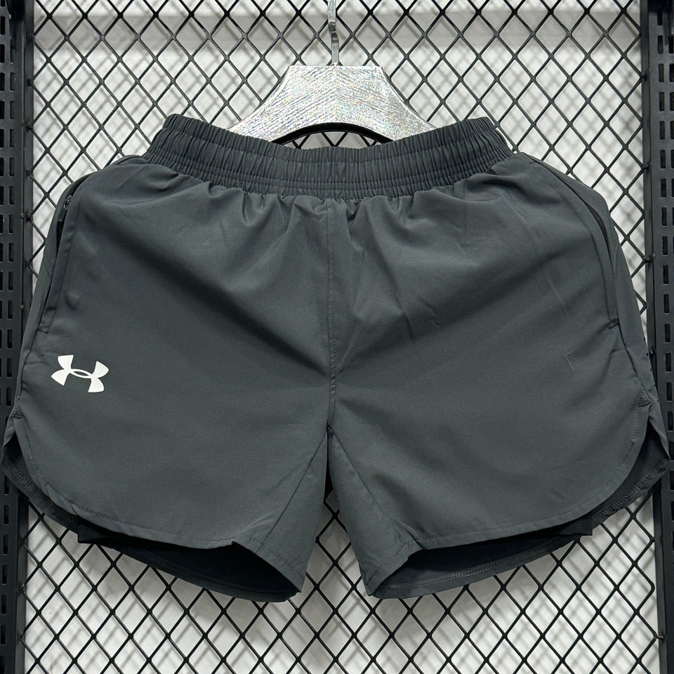 2025/26 ua casual double layer especial versión fan shorts/ pantalones