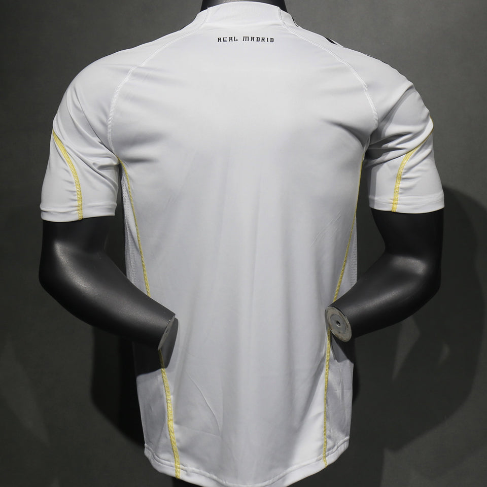 jersey 2009/10 real madrid local manga corta versión jugador retro